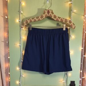 Women's South Point Jantzen Navy Blue Sport Athletic Bikini Lined Shorts 10